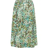 Faina Rok lichtblauw / bruin / lichtgroen / wit