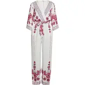 Usha Jumpsuit navy / rosa / rood / wit