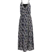 Faina Jurk beige / ecru / blauw / nachtblauw