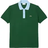 Lacoste Herenpoloshirt met contrasterende kraag (Groen)