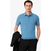Lacoste Heren Paris Piqué Stretch Regular Poloshirt (Licht Blauw)