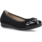 Hush puppies Laurie Neuskap Leder Damenschoenen Zwart Standaard Ballerina's
