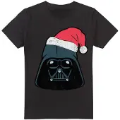 Star Wars Heren Darth Vader Kerstman T-Shirt (Zwart)