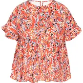 IZIA Grote maat blouse vrouwen oranje