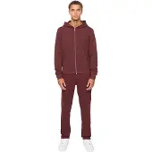 Duck and Cover Heren Optimus Hoodie en Joggingbroek Set (Wijn)