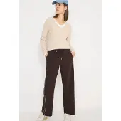 Cecil Dames Broek met tapijtstrepen - Bruin - M