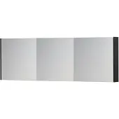 Ink SPK1 Spiegelkast 3 Deuren - 180x60cm - Mat Zwart - Spiegels, Spiegelkasten - 8718835102418