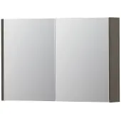 Ink SPK1 Spiegelkast 2 Deuren - 90x60cm - Mat Taupe - Spiegels, Spiegelkasten - 8718835101046