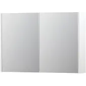 Ink SPK1 Spiegelkast 2 Deuren - 90x60cm - Mat Wit - Spiegels, Spiegelkasten - 8718835101008