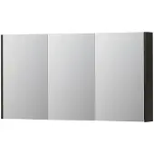 Ink SPK2 Spiegelkast 3 Deuren - 140x74cm - Intens Eiken - Spiegels, Spiegelkasten - 8718835092993