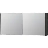 Ink SPK1 Spiegelkast 2 Deuren - 140x60cm - Mat Antraciet - Spiegels, Spiegelkasten - 8718835101862