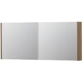 Ink SPK1 Spiegelkast 2 Deuren - 140x60cm - Fineer Ash Grey - Spiegels, Spiegelkasten - 8718835101930