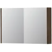 Ink SPK1 Spiegelkast 2 Deuren - 90x60cm - Fineer Chocolate - Spiegels, Spiegelkasten - 8718835101107