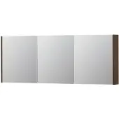 Ink SPK1 Spiegelkast 3 Deuren - 160x60cm - Fineer Chocolate - Spiegels, Spiegelkasten - 8718835102227