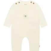 Noppies Rompertje/body smaragd / lichtoranje / wolwit
