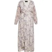 Faina Jurk geel / lila / wit