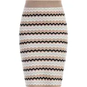 Faina Rok beige / lichtgrijs / zwart / wit