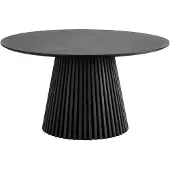 Ebuy24 Eettafel Osaka | hout zwart 140x75x140 cm eettafels | NADUVI