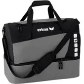 Erima Club 5 (S) Sporttas met Bodemvak - Granietl/Zwart - Maat S