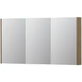 Ink SPK2 Spiegelkast 3 Deuren - 140x74cm - Fineer Ash Grey - Spiegels, Spiegelkasten - 8718835093020