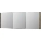 Ink SPK1 Spiegelkast 3 Deuren - 160x60cm - Greige Eiken - Spiegels, Spiegelkasten - 8718835102050