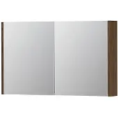 Ink SPK1 Spiegelkast 2 Deuren - 100x60cm - Massief Eiken Chocolate - Spiegels, Spiegelkasten - 8718835101428