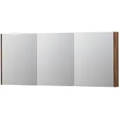 Ink SPK2 Spiegelkast 3 Deuren - 180x74cm - Noten - Spiegels, Spiegelkasten - 8718835093501