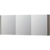 Ink SPK1 Spiegelkast 3 Deuren - 160x60cm - Mat Taupe - Spiegels, Spiegelkasten - 8718835102166