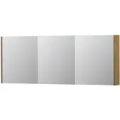 Ink SPK1 Spiegelkast 3 Deuren - 160x60cm - Fineer Natur - Spiegels, Spiegelkasten - 8718835102203