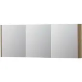 Ink SPK1 Spiegelkast 3 Deuren - 160x60cm - Fineer Ash Grey - Spiegels, Spiegelkasten - 8718835102210