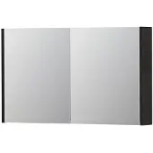 Ink SPK1 Spiegelkast 2 Deuren - 100x60cm - Houtskool Eiken - Spiegels, Spiegelkasten - 8718835101176