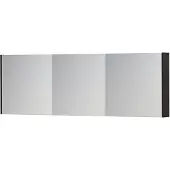 Ink SPK1 Spiegelkast 3 Deuren - 180x60cm - Houtskool Eiken - Spiegels, Spiegelkasten - 8718835102296