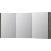 Ink SPK2 Spiegelkast 3 Deuren - 160x74cm - Mat Taupe - Spiegels, Spiegelkasten - 8718835093129