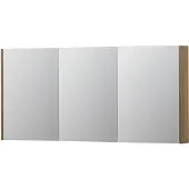 Ink SPK2 Spiegelkast 3 Deuren - 160x74cm - Fineer Ash Grey - Spiegels, Spiegelkasten - 8718835093303