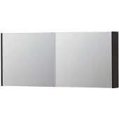 Ink SPK1 Spiegelkast 2 Deuren - 140x60cm - Houtskool Eiken - Spiegels, Spiegelkasten - 8718835101732
