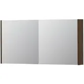 Ink SPK1 Spiegelkast 2 Deuren - 120x60cm - Fineer Chocolate - Spiegels, Spiegelkasten - 8718835101664