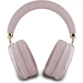 GUESS Bluetooth Stereo Koptelefoon - Saffiano Triangle Logo - Roze