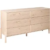 Beliani COLLINS - Ladekast 6 lades - Lichtbruin - Vezelplaat