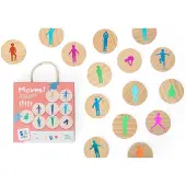BS Toys Moves! Denkspel - Actief Beweeg Spel - Speelgoed Vanaf 6 Jaar - Houten Kaarten - Kinderspeelgoed - Cadeau kind