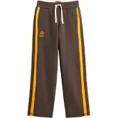 Superdry Broek 'Athletic Fives' chocoladebruin / oranje