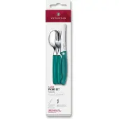 Victorinox Swiss Classic Picnic Set 6.7194.3FC1 Green, 3-delige bestekset