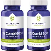 Vitakruid 3x B12 Combi 6000, folaat & P-5-P (120 zuigtabletten)