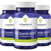 Vitakruid 2x B12 Combi 6000 met folaat & P-5-P (60 smelttabletten)