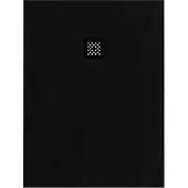 Brauer Douchebak Asteroid 90x120cm incl. antislip en antibacterieel mineraalmarmer mat zwart