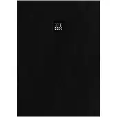 Brauer Douchebak Asteroid 100x140cm incl. antislip en antibacterieel mineraalmarmer mat zwart