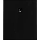 Brauer Douchebak Asteroid 100x120cm incl. antislip en antibacterieel mineraalmarmer mat zwart