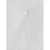 Brauer Douchebak Asteroid 90x120 incl. antislip en antibacterieel mineraalmarmer mat wit