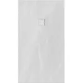 Brauer Douchebak Asteroid 90x160cm incl. antislip en antibacterieel mineraalmarmer mat wit