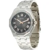 GUESS GW0575G1 herenhorloge met analoge zilverkleurige wijzerplaat - stijlvol en veelzijdig