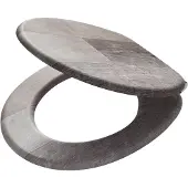 Tiger Toiletbril Met Deksel Old Wood MDF Bruin